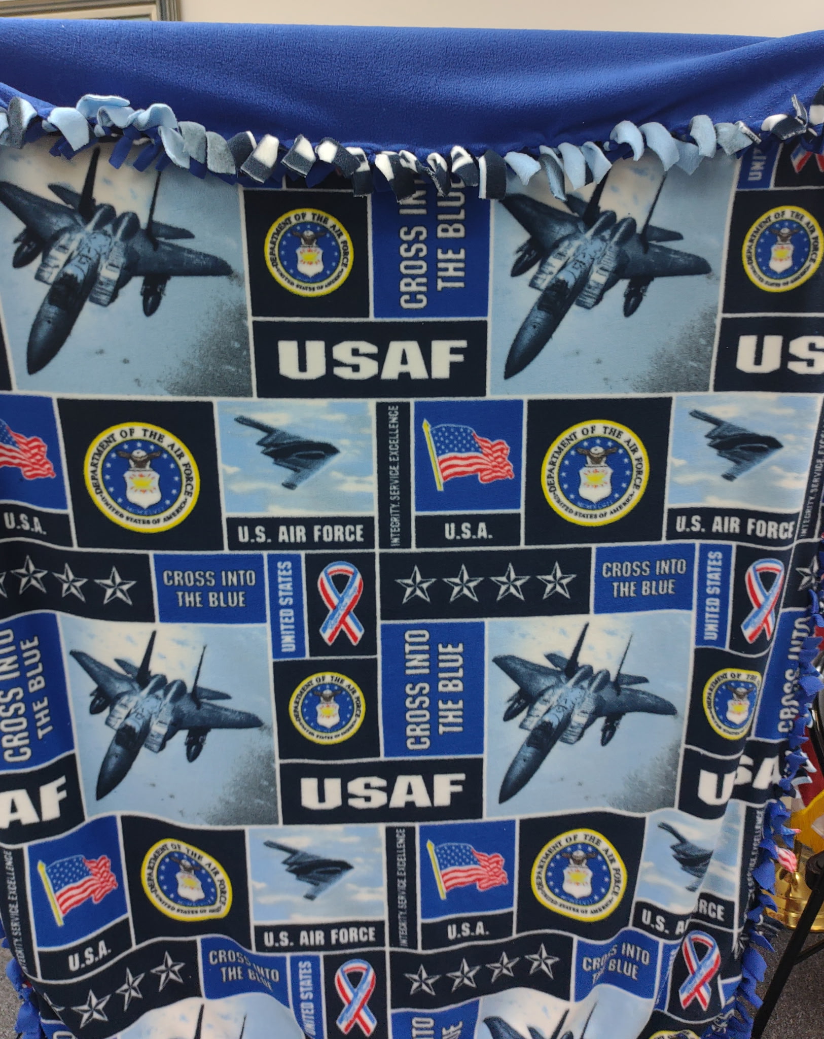 USAF fleece blanket